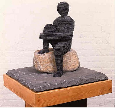 Boaz Vaadia, Aviyya
1997, Bronze, Bluestone, Boulder