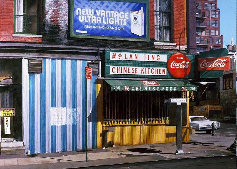 John Baeder, Lan-Ting
2001, Oil on Canvas