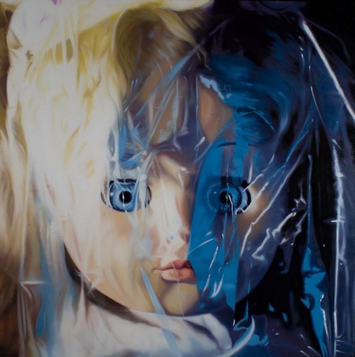 James Rosenquist, Gift Wrapped Doll #37
1997, Oil on Canvas