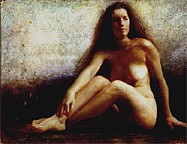 Steven Assael, A Seated Figure
1991-93, Oil on Board