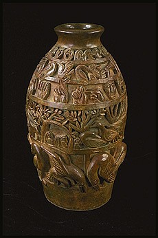 Peter Gourfain, Save the World Pot
1986, Patinated Bronze