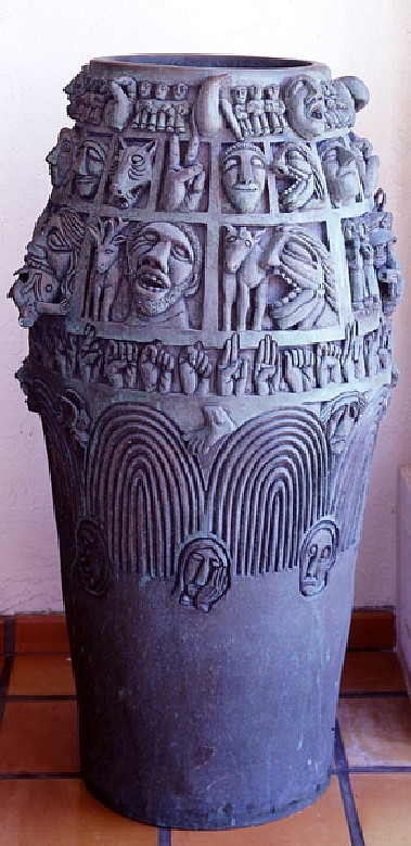 Peter Gourfain, South Africa Pot
1985, Patinated Bronze