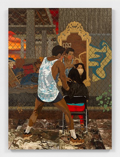 jamescohangallery alison elizabeth taylor anthony cuts under the wburg bridge sunset